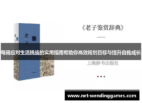 每周应对生活挑战的实用指南帮助你高效规划目标与提升自我成长